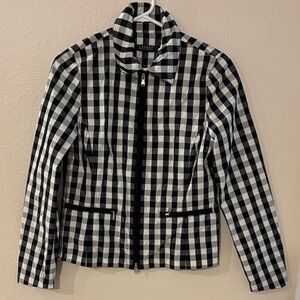 Ralph Lauren Black and White Plaid Jacket